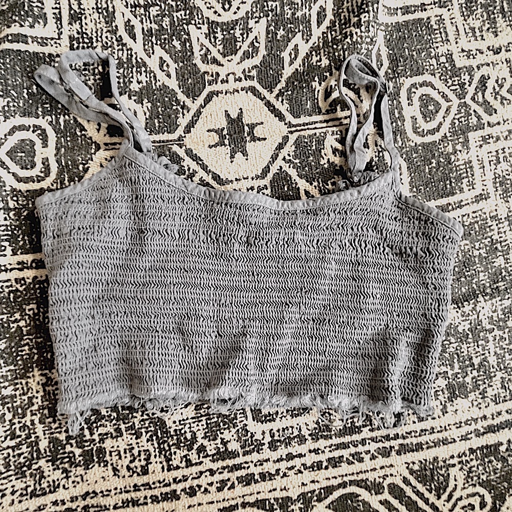 Brandy Melville Distressed Crop Top: Size OS - Picture 1 of 1